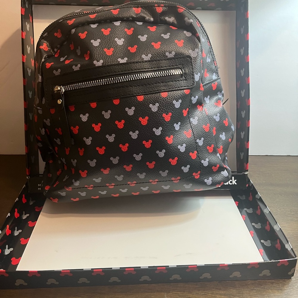 Disney Mickey Mouse Black and Red Backpack